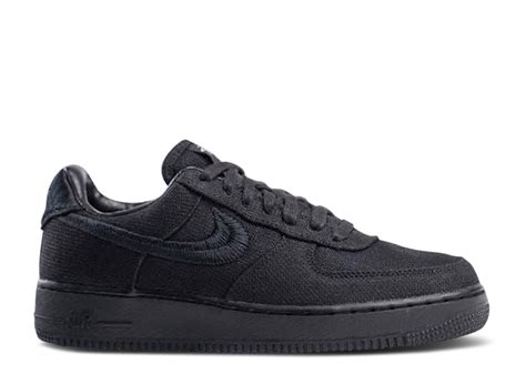 Stussy X Air Force 1 Low 'Triple Black' - Nike - CZ9084 001 - black ...