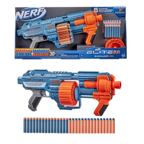 Jual Nerf Elite 2.0 Shockwave RD-15 RD15 Blaster ORIGINAL Hasbro | Shopee Indonesia