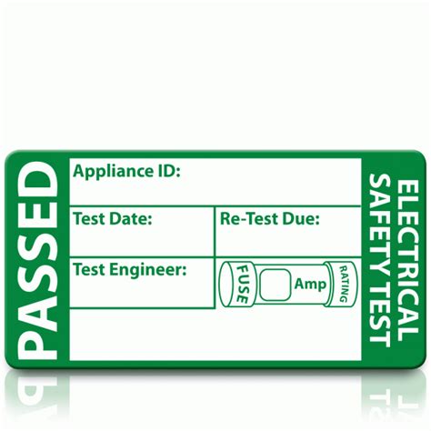 PAT Testing Labels and the Information Displayed on Them from Label ...