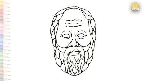 Greek Philosopher Socrates drawing | Socrates drawing video | How to draw Socrates step by step ...