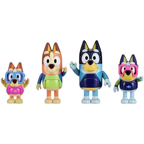 Bluey Beach Day Family Figure 4-Pack - Bluey Official Website