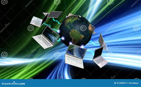 Communication Concept with Abstract Background Stock Illustration - Illustration of glowing ...