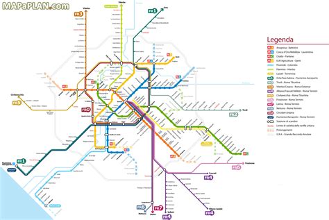 Rome Metro Map Printable