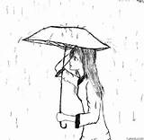 Rain Fall Coloring Page » Turkau sketch template