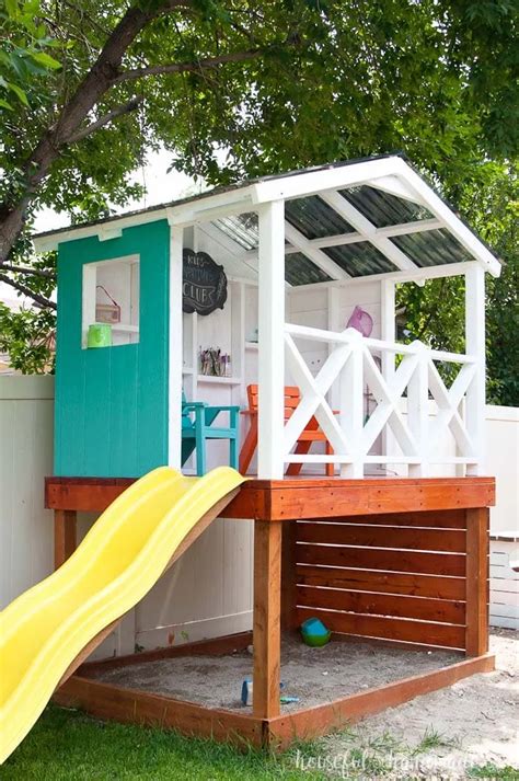 How to Build an Outdoor Playhouse for Kids - Houseful of Handmade