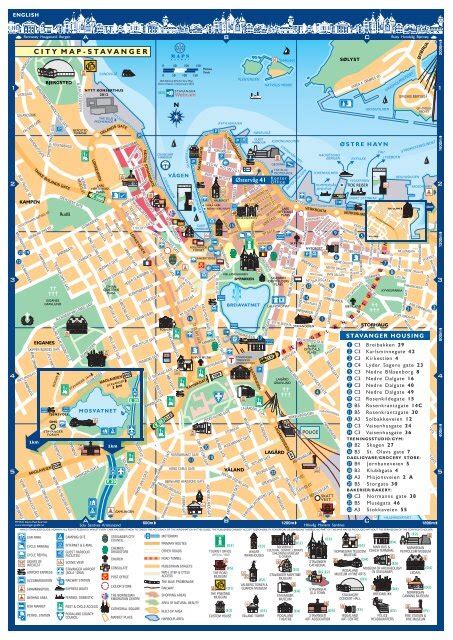 City Map of Stavanger - English Edition - Stavanger Guide Maps