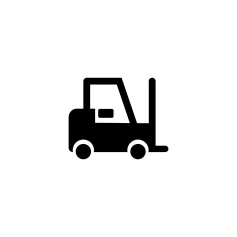 forklift icon on white background 5377310 Vector Art at Vecteezy