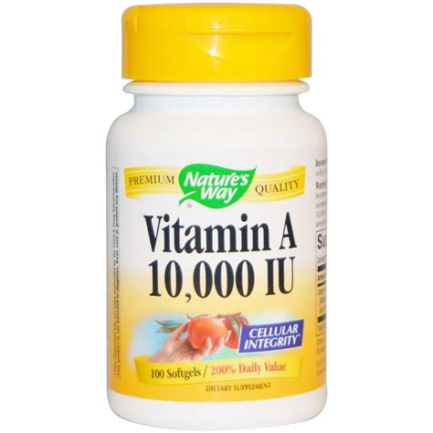 Vitamin A Pills 10000 IU Softgel Capsules Retinol Beta Carotene Supplement | eBay