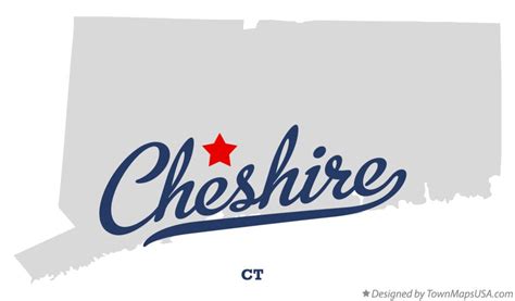 Map of Cheshire, CT, Connecticut