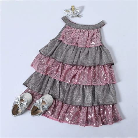 pink sequin Kids Party Wear Frock at Rs 1150/piece in New Delhi | ID ...