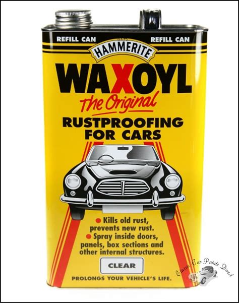 Hammerite Waxoyl Original Rustproofing For Cars Black/Clear