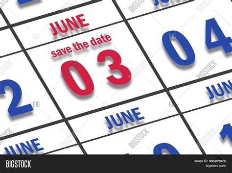 June 3rd. Day 3 Month Image & Photo (Free Trial) | Bigstock