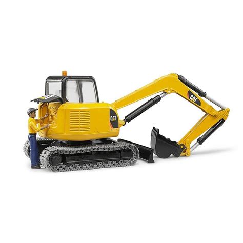 Bruder CAT Mini Excavator with worker