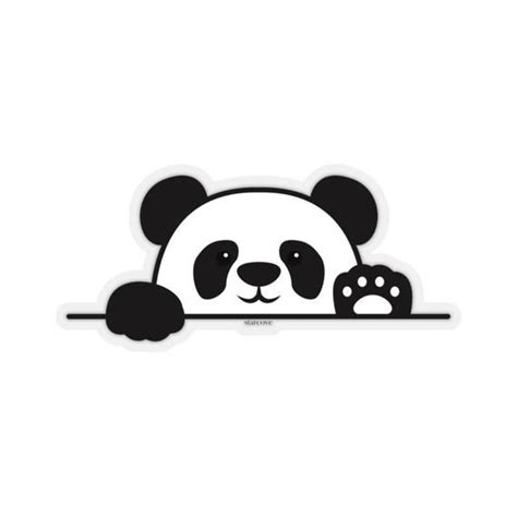 Cute Panda Wall Decals, Funny Black White Light Switch Sticker Vinyl Wall Laptop Decal Cute ...