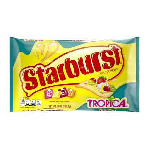 Starburst Tropical Fruit Chews Candy Bag - Shop Candy at H-E-B