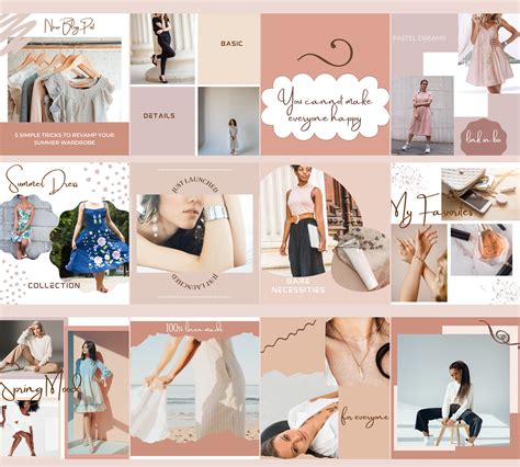 Fashion Social Media Branding Templates. Instagram Canva Post - Etsy