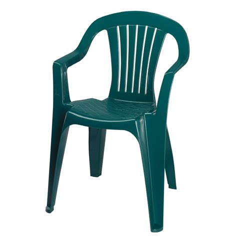 Adams Mfg Corp Hunter Green Resin Stackable Patio Dining Chair at Lowes.com