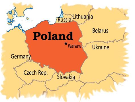 Warsaw poland map - Poland capital map (Masovia - Poland)