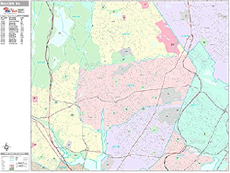 Malden Massachusetts Wall Map (Premium Style) by MarketMAPS