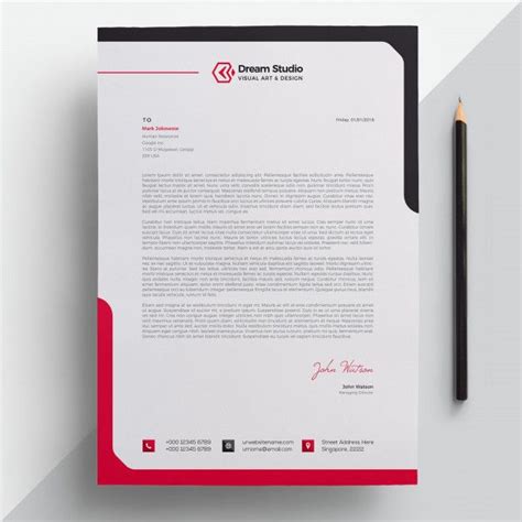 Letterhead Letterhead Template Professional Letterhead Letterhead ...