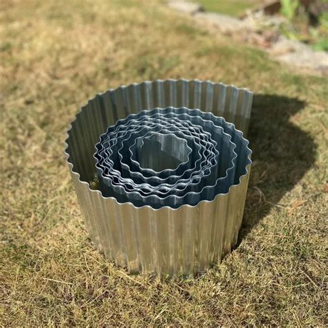 Metal Landscape Edging Corrugated Garden Edging Metal Garden Edging Border For Lawn Diy Flower ...