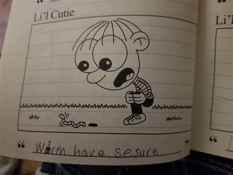 found my old diary of a wimpy kid do it yourself book and apparently ive always been retarded ...