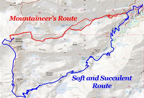 Mount Whitney Trail Map