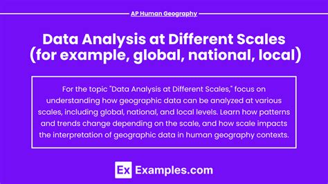 Unit 1.4 - Data Analysis at Different Scales (for example, global ...