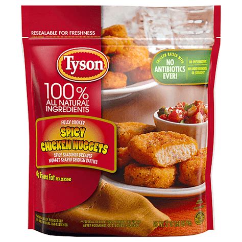 Tyson Spicy Chicken Nuggets 27 Oz | Prepared Chicken | VG's Grocery