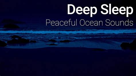 Peaceful Ocean Sounds for Sleep at Night [4K UHD 8 Hours Dark Version ...