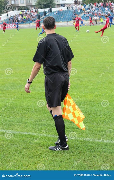 Assistant referee editorial stock photo. Image of goal - 76099078