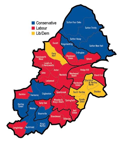 The colour of the political map across Birmingham | Central - ITV News