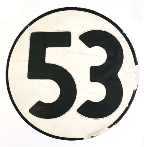 Number "53" Screen-Used Prop from "The Love Bug".