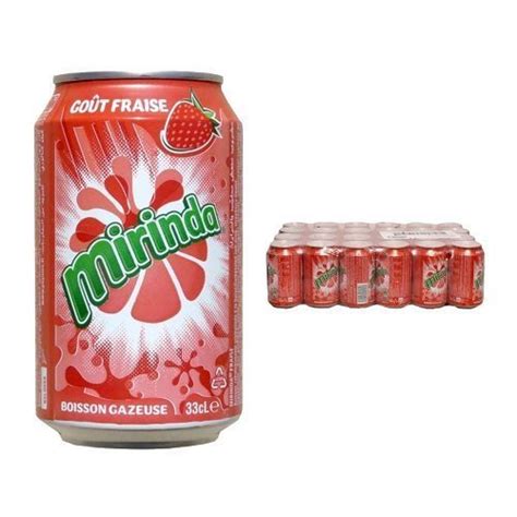 Mirinda Strawberry Cans 24 x 330ml - ELC UK LTD