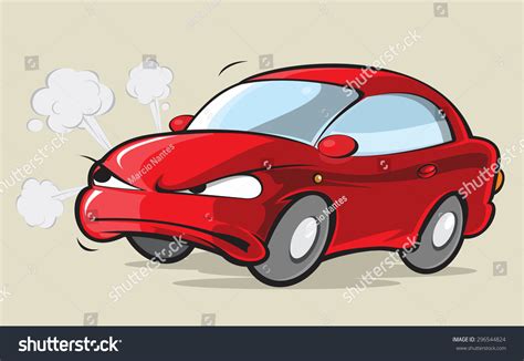 Angry Car Stock Vector (Royalty Free) 296544824 | Shutterstock