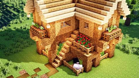 Minecraft: How To Build a Simple Starter House Minecraft Map