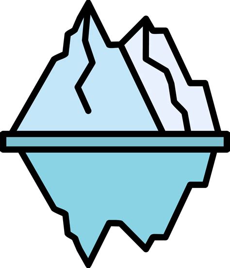 Iceberg Vector Icon 20300821 Vector Art at Vecteezy