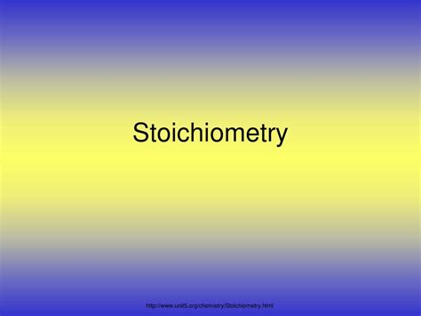 Stoichiometry The Mole - Study Questions - ppt download