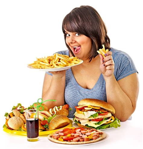 Mulher Que Come O Fast Food. Imagem de Stock - Imagem de pizza, quente ...