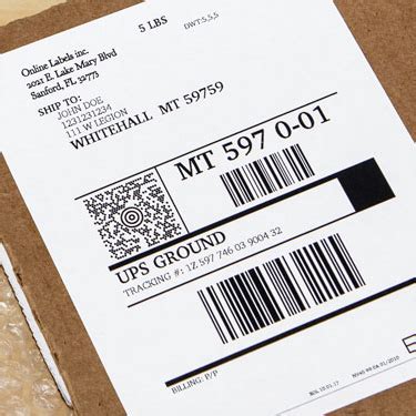 UPS Shipping Label Template CYBRA, 51% OFF | www.elevate.in