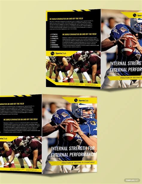 Sports Brochure Templates