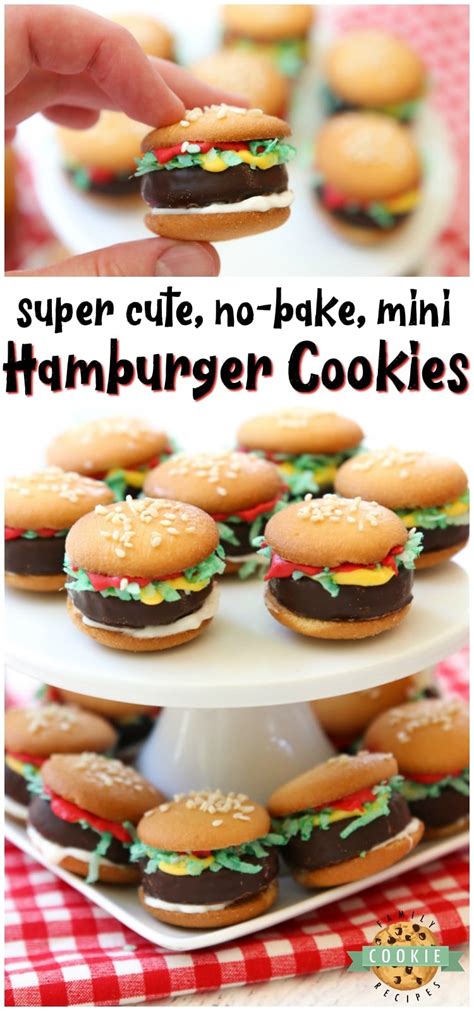 HAMBURGER COOKIES - Family Cookie Recipes