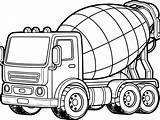 Concrete Mixer Truck Coloring Pages  ColoringDraftcom sketch template