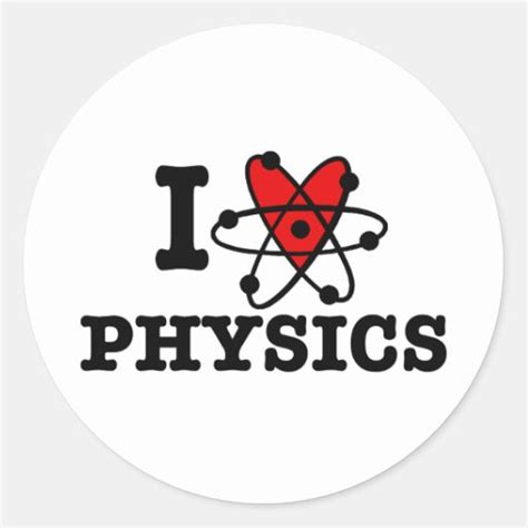 Physics Classic Round Sticker | Zazzle