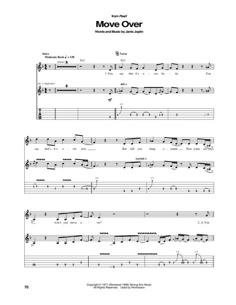 Move Over by Janis Joplin - Guitar Tab - Guitar Instructor