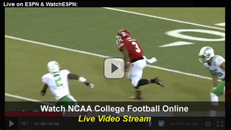 Watch NCAA College Football Online – Free Live Video Stream from ESPN