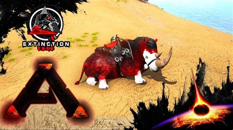 MODDED ARK: Extinction Core :: Ep 26 :: ALPHA WOOLY RHINO! - YouTube