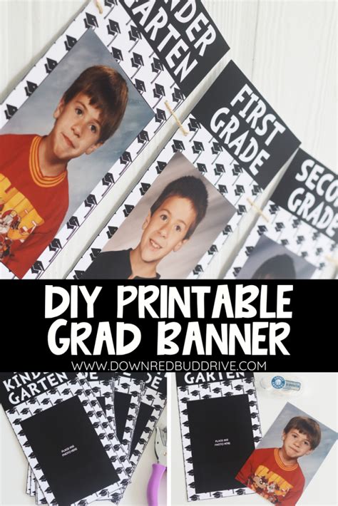 DIY High School Graduation Banner pin 1 - Down Redbud Drive