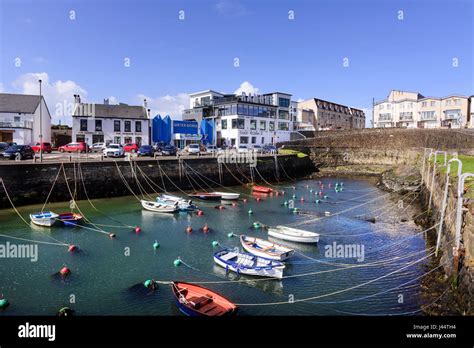 Portrush Harbour on the Antrim Coast of Nortnern Ireland Stock Photo ...