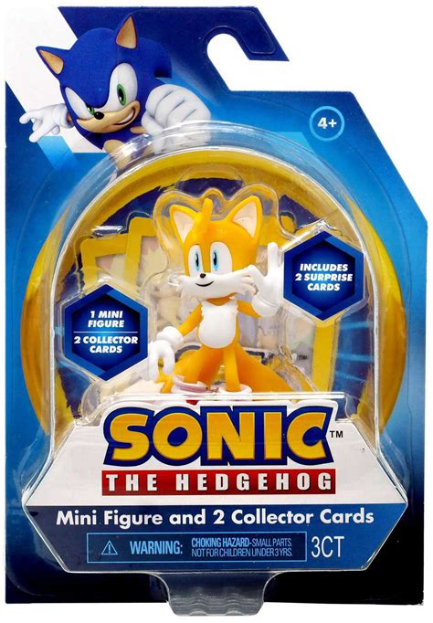 Sonic The Hedgehog Tails Mini Figure & 2 Collector Cards - Walmart.com